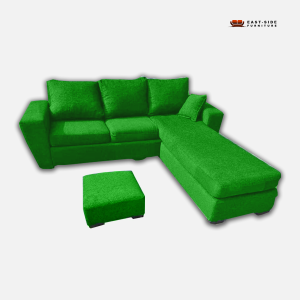 L-Shape Sofa Material With Pillows