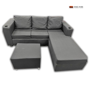 L-Shape Sofa Fabric with cup holder
